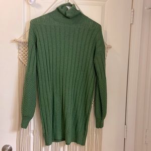 Turtleneck sweater dress